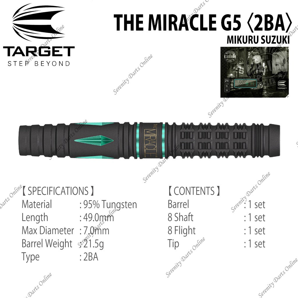 THE MIRACLE G5 - MIKURU SUZUKI 〈2BA〉 – Serenity Darts Online