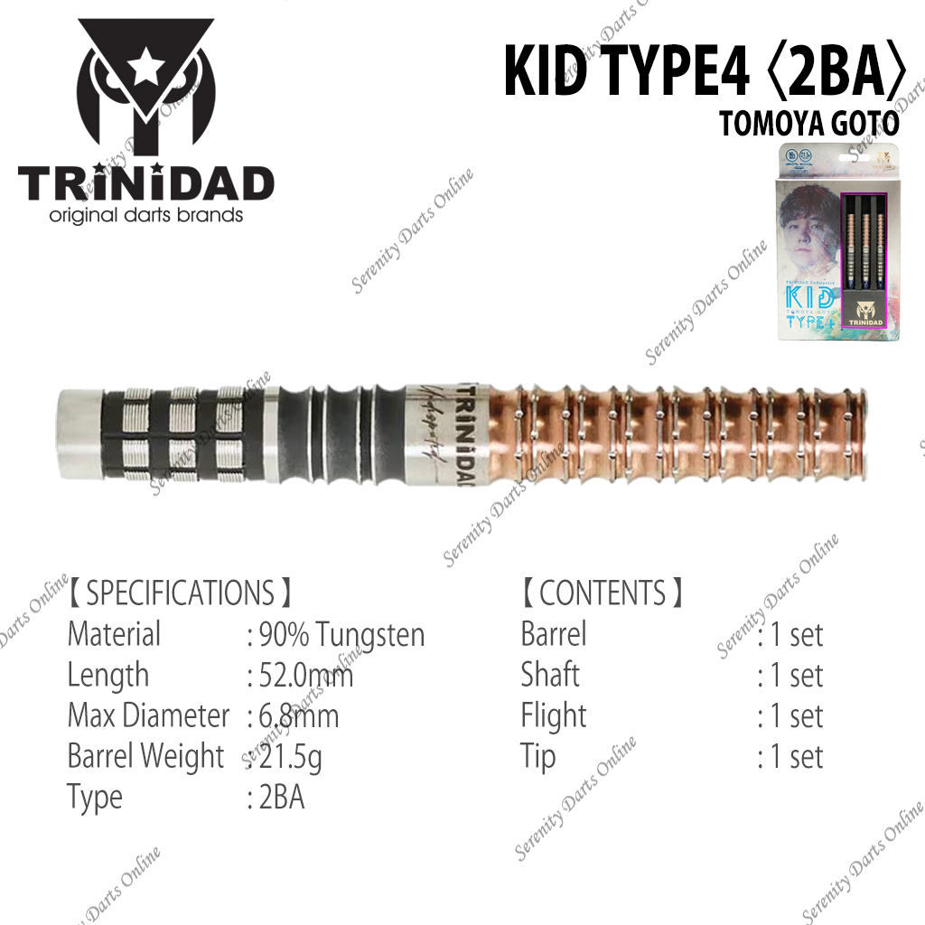 KID TYPE4 - TOMOYA GOTO 〈2BA〉 – Serenity Darts Online