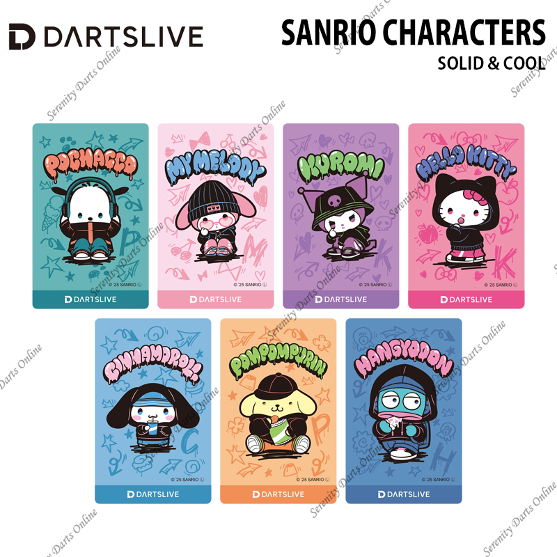 SANRIO CHARACTERS SOLID & COOL - DARTSLIVE CARD •JAPAN REGION
