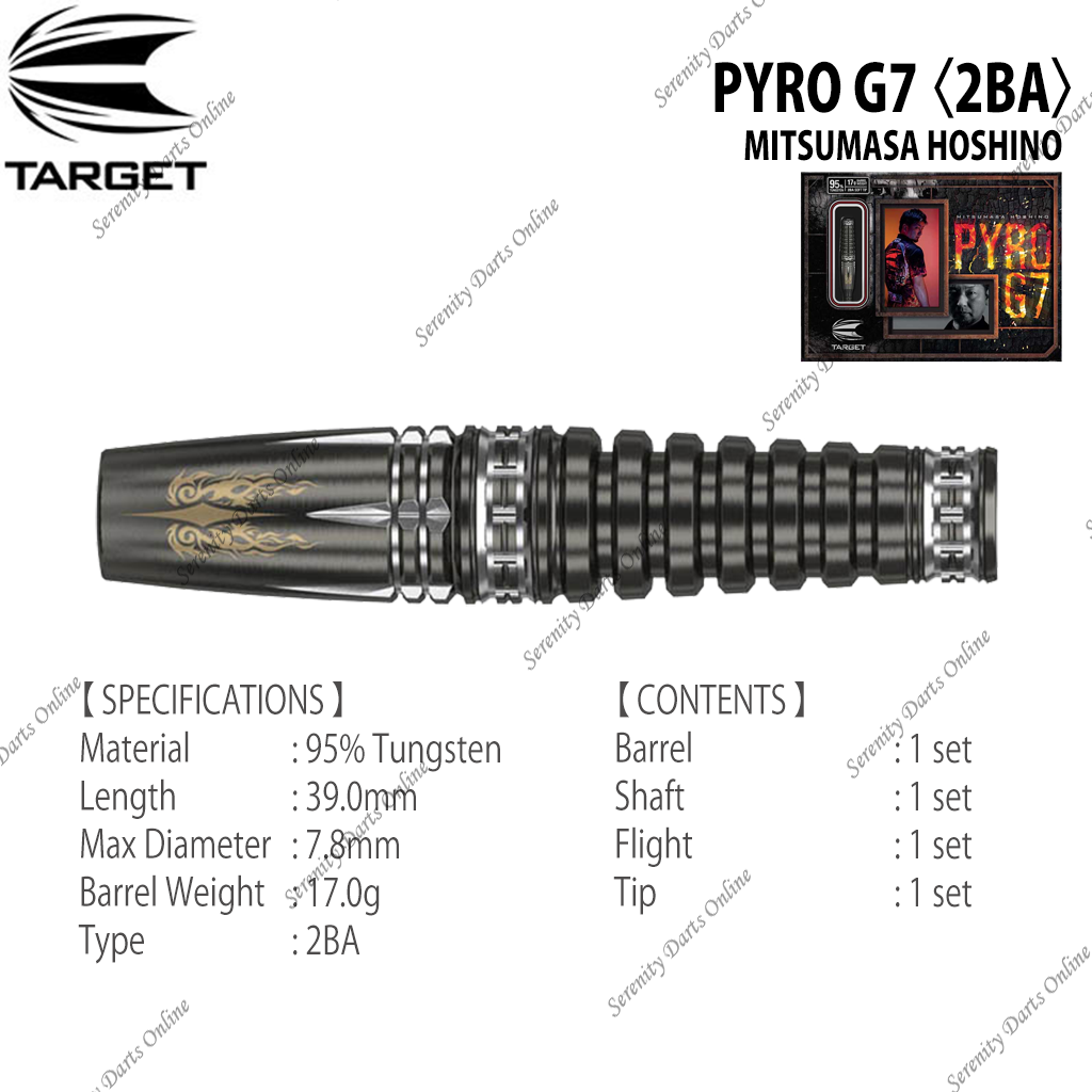 PYRO G7 - MITSUMASA HOSHINO 〈2BA〉 – Serenity Darts Online