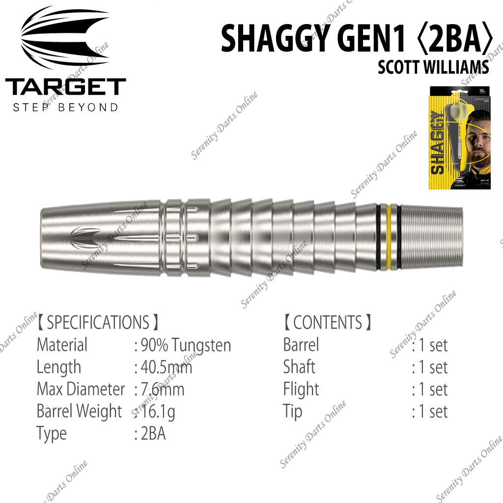 Target Darts – Scott Williams – Gen 1 – 90% Tungsten