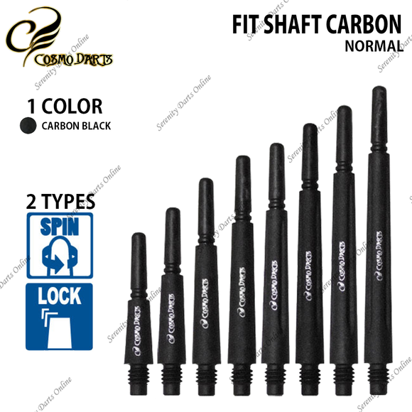 Cosmo Fit Shaft Carbon - Spinning - Normal - Pearl Black - Pack 4