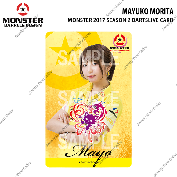 MAYUKO MORITA - MONSTER SEASON 2 DARTSLIVE CARD (AUTOGRAPHED)