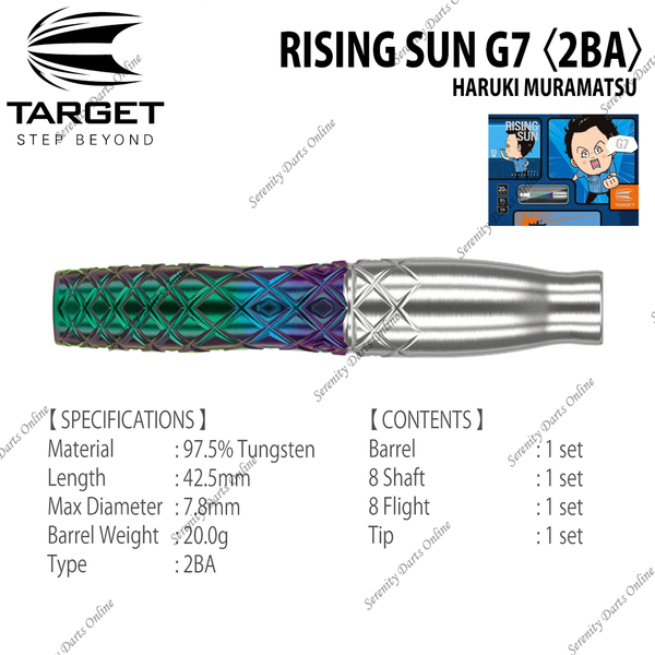 RISING SUN G7 - HARUKI MURAMATSU 〈2BA〉 – Serenity Darts Online