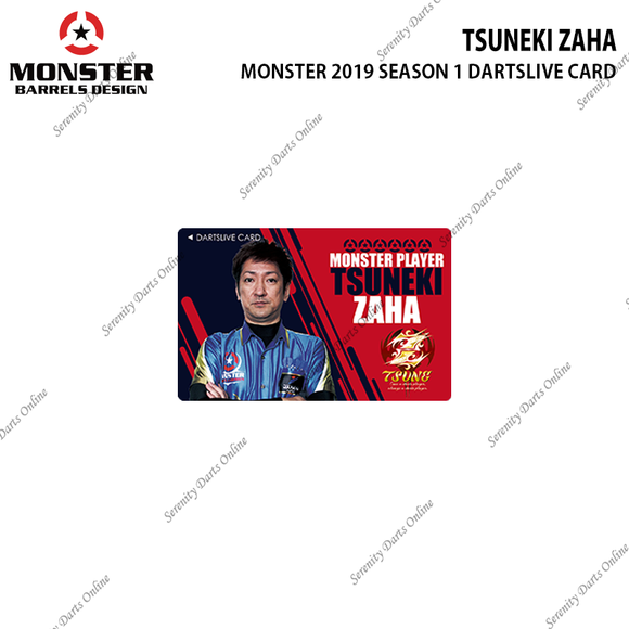 TSUNEKI ZAHA - 2019 SEASON 1 DARTSLIVE CARD